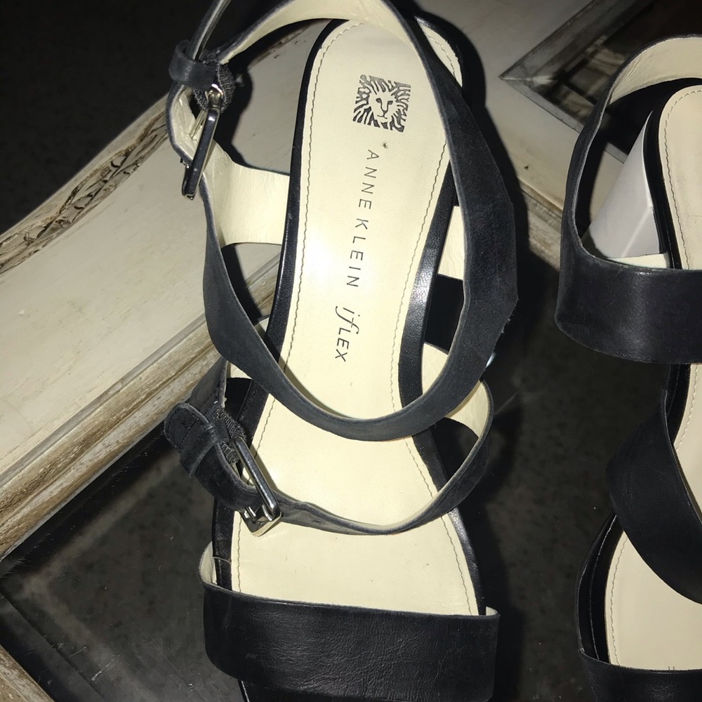 Anne Klein two-tone heeled sandals